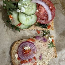 Mediterranean Veggie Sandwich