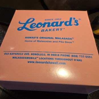 Leonard's Bakery - Iconic orange box! - Desserts Near Me - Honolulu, Hawaii