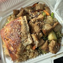 Katana Hibachi Express - Hibachi Chicken And Salmon