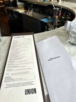 Menu photo 1 Union Toronto, ON Menu photo 1 Union Toronto, ON