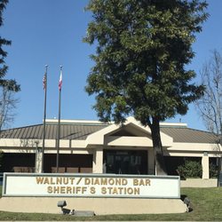 Walnut Diamond Bar Sheriff's Station - View from the street on Valley