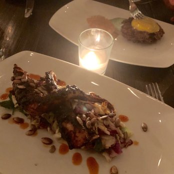 Littler - Griddled octopus, ancho chile, jicama slaw, tomatillo - Bars Near Me - Durham, North Carolina Littler - Griddled octopus, ancho chile, jicama slaw, tomatillo - Bars Near Me - Durham, North Carolina
