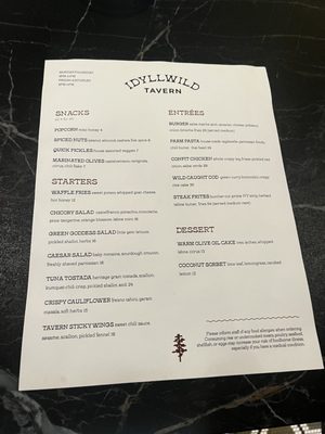 Menu photo 1 Idyllwild Tavern Burbank, CA