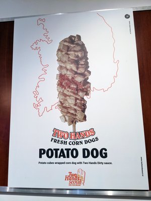 Two Hands Corn Dogs by null