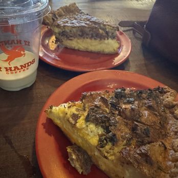17 Hands Coffee - Quiche baked potato and traditional with bacon and cheese etc! - Coffee & Tea Near Me - Virginia Beach, Virginia 17 Hands Coffee - Quiche baked potato and traditional with bacon and cheese etc! - Coffee & Tea Near Me - Virginia Beach, Virginia