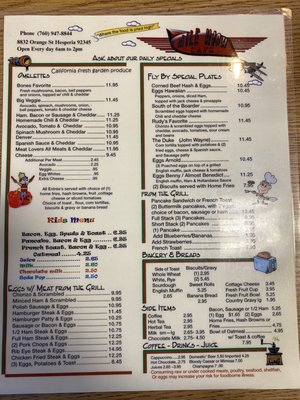 Menu photo 5 Mile High Cafe Hesperia, CA