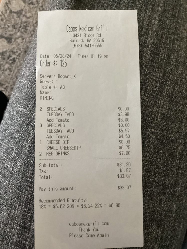 Cabo's Mexican Grill