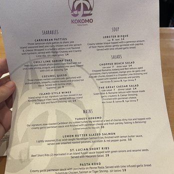 Kokomo Trading Company - Menu - New American Near Me - Franklin, Tennessee Kokomo Trading Company - Menu - New American Near Me - Franklin, Tennessee