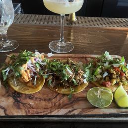 Fish. Lamb. Veggie tacos