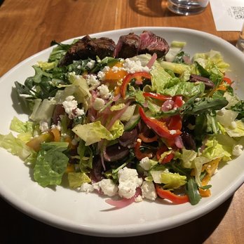 The Vig Fillmore - Greek salad with medium rare skirt steak - New American Near Me - Phoenix, Arizona The Vig Fillmore - Greek salad with medium rare skirt steak - New American Near Me - Phoenix, Arizona