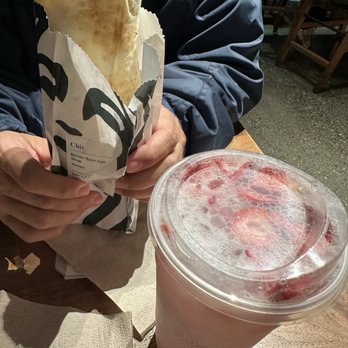 Starbucks - Pink Drink & Bacon, Sausage & Egg Wrap - Coffee & Tea Near Me - Fullerton, California Starbucks - Pink Drink & Bacon, Sausage & Egg Wrap - Coffee & Tea Near Me - Fullerton, California