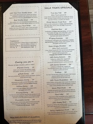 Menu photo 1 Sala Thai Airway Heights, WA Menu photo 1 Sala Thai Airway Heights, WA