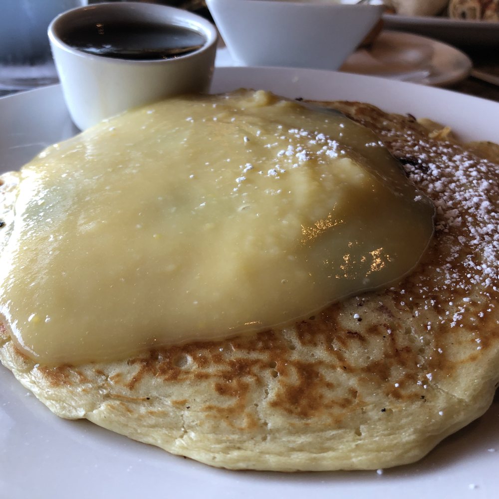 Baker's Crust - Blueberry & Lemon Curd Flapjacks. DELISH! - Breakfast & Brunch Near Me - Chesapeake, Virginia
