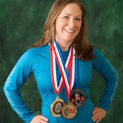 Alison Barnhill Personal Trainer - Alison with some of her medals