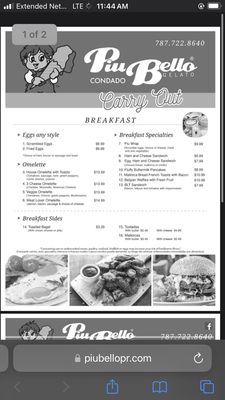 Menu photo 1 Piu Bello San Juan, PR Menu photo 1 Piu Bello San Juan, PR