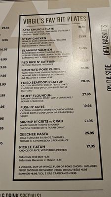 Menu photo 4 Virgil's Gullah Kitchen & Bar Conyers, GA Menu photo 4 Virgil's Gullah Kitchen & Bar Conyers, GA