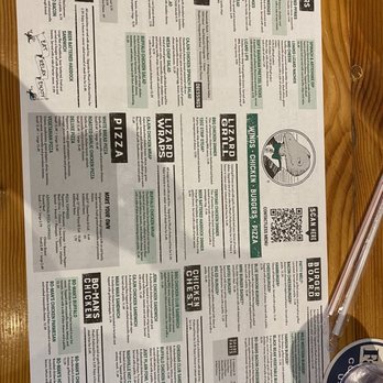 Winking Lizard Tavern - a menu and a drink - American Near Me - Cleveland, Ohio