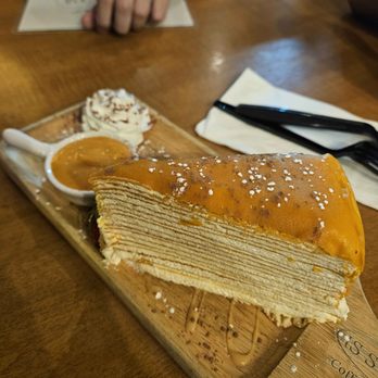 Is Sweet - Thai tea crepe cake - Coffee & Tea Near Me - Las Vegas, Nevada Is Sweet - Thai tea crepe cake - Coffee & Tea Near Me - Las Vegas, Nevada