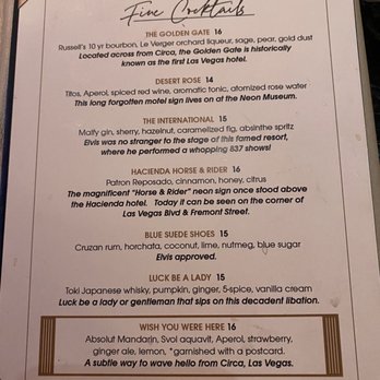 Vegas Vickie's - Menu December 2021 - Cocktail Bars Near Me - Las Vegas, Nevada