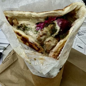 ME Mediterranean Eatery - Chicken Kabob wrap with choose your toppings - Mediterranean Near Me - New York, New York