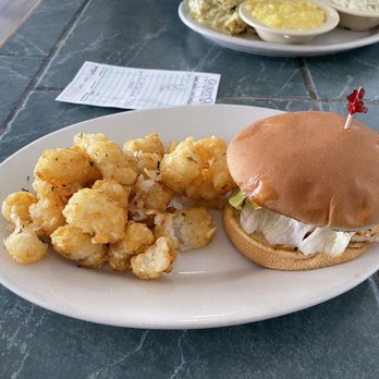 Chuckwagon Restaurant - Grilled Chicken Sandwich with Tots - Southern Near Me - Calhoun, Georgia Chuckwagon Restaurant - Grilled Chicken Sandwich with Tots - Southern Near Me - Calhoun, Georgia