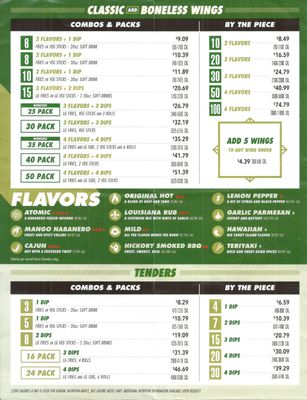 Menu photo 2 Wingstop Forest Park, IL