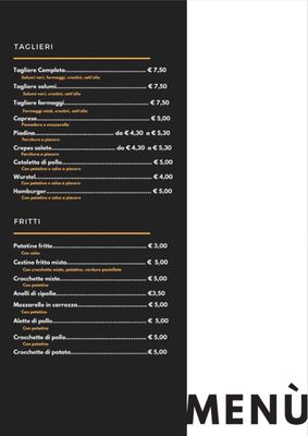 Menu photo 1 angolo del panino Tirrenia, PI