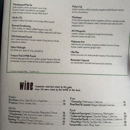Menu (cocktails/wine) Menu (cocktails/wine)