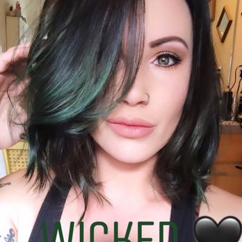 Hair Addix Jax - Emerald green hair, done by stylist Katie - Hair Stylists Near Me - Jacksonville, Florida Hair Addix Jax - Emerald green hair, done by stylist Katie - Hair Stylists Near Me - Jacksonville, Florida