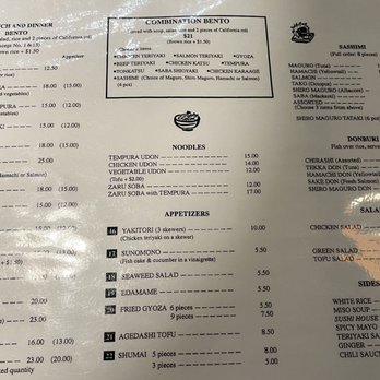 Sushi House - Menu1 - Sushi Bars Near Me - Palo Alto, California