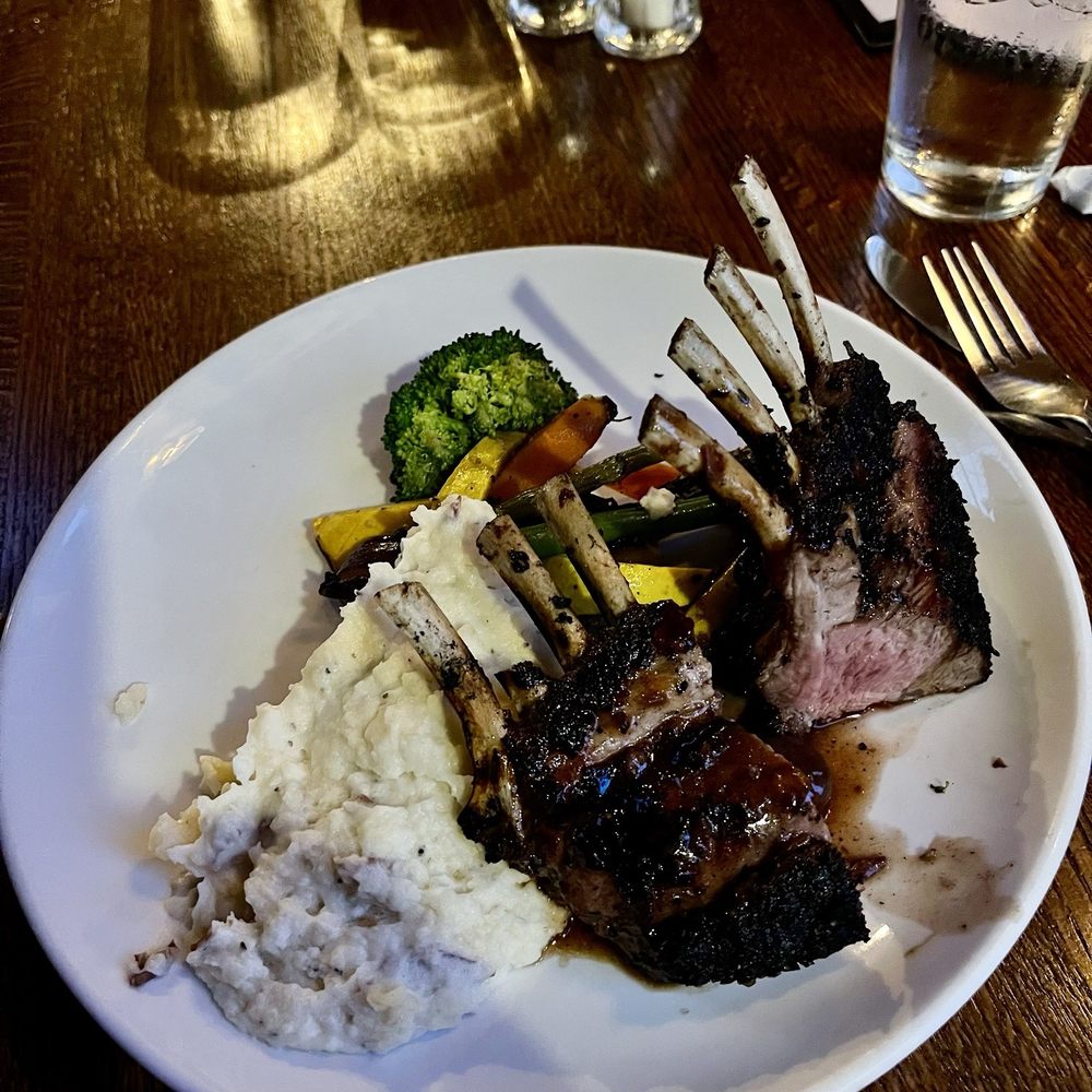 Ports Cafe - Lamb Chops, smashed potatoes and grilled veggies - New American Near Me - Geneva, New York Ports Cafe - Lamb Chops, smashed potatoes and grilled veggies - New American Near Me - Geneva, New York