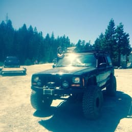 Rubicon trail in the forest next to loon lake.