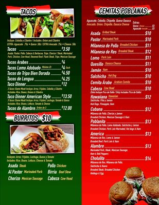 Menu photo 1 Machetes #1 - Joliet Joliet, IL