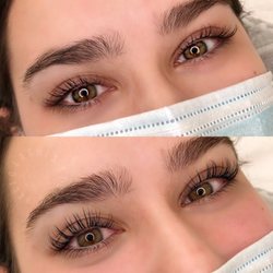 Lash Haven - Lash lift and tint - before and after
