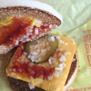 McDonald's - Cheeseburger with extra onion. - Burgers Near Me - Hartford, Michigan McDonald's - Cheeseburger with extra onion. - Burgers Near Me - Hartford, Michigan