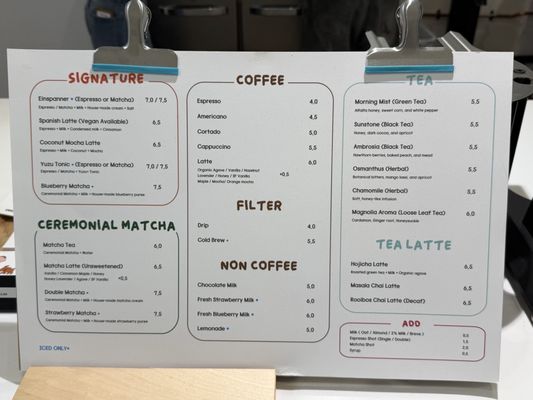Menu photo 2 OUO Coffee Chino Hills, CA Menu photo 2 OUO Coffee Chino Hills, CA