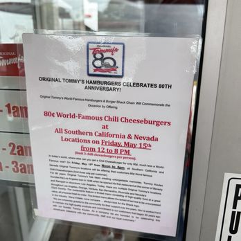 Original Tommy's - 80 cents chili burgers - Burgers Near Me - Canoga Park, California Original Tommy's - 80 cents chili burgers - Burgers Near Me - Canoga Park, California