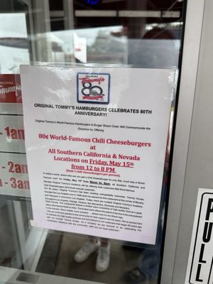 Menu photo 1 Original Tommy's Canoga Park, CA