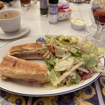 The Columbia - 1/2 Cuban sandwich and salad - Spanish Near Me - St Augustine, Florida