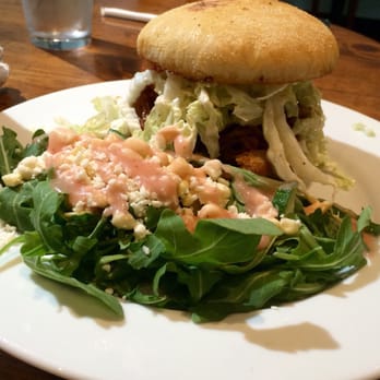 Crème Cafe - Pulled pork sandwich with salad salad and strawberry dressing - Caterers Near Me - Reno, Nevada Crème Cafe - Pulled pork sandwich with salad salad and strawberry dressing - Caterers Near Me - Reno, Nevada