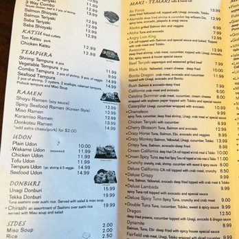 Yo Sushi - Menu - Sushi Bars Near Me - Alameda, California