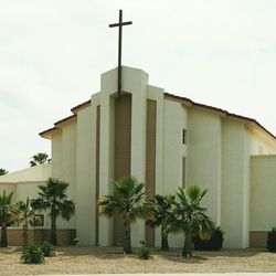 Palm West Community Church - View from the street.