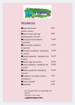 Menu photo 5 Tu Bakery Raeford, NC Menu photo 5 Tu Bakery Raeford, NC
