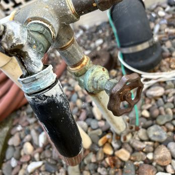 Service All-Stars - Before repair- Frozen shut off valve and leaking faucet - Heating & Air Conditioning/HVAC Near Me - Bellflower, California