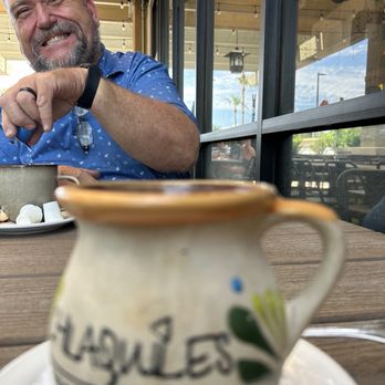 Chilaquiles Modern Kitchen - Enjoying CAFE as you can tell from the handsome smile - Bars Near Me - Mesa, Arizona
