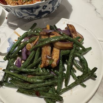 Rh Bistro - Eggplant and string bean stirfry - Shanghainese Near Me - Falls Church, Virginia Rh Bistro - Eggplant and string bean stirfry - Shanghainese Near Me - Falls Church, Virginia