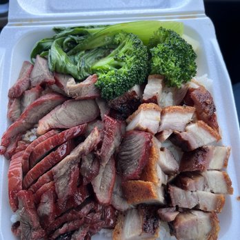 Huakee BBQ Bento - 2 meat combo, bbq pork and roast pork - Cantonese Near Me - Westminster, Colorado Huakee BBQ Bento - 2 meat combo, bbq pork and roast pork - Cantonese Near Me - Westminster, Colorado