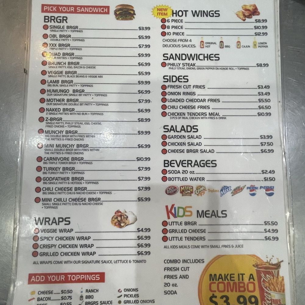 Brgrs N More - Menu - American Near Me - Clarksville, Tennessee Brgrs N More - Menu - American Near Me - Clarksville, Tennessee