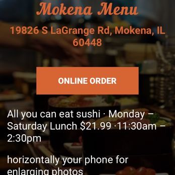 Wu’s House - Online it says all you can eat on Saturday.... THAT IS A LIE! - Sushi Bars Near Me - Mokena, Illinois