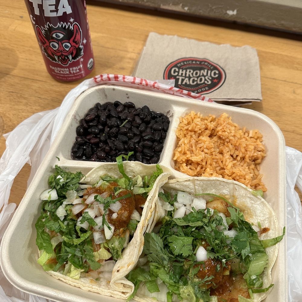 Chronic Tacos - 2 Taco Plate - Mexican Near Me - Corona Del Mar, California